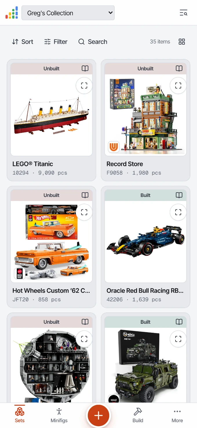 Brickway collection grid
