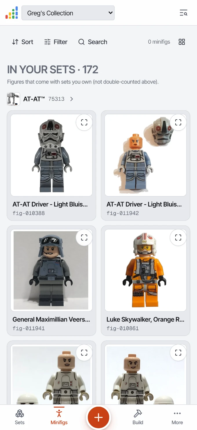 Minifig tracker